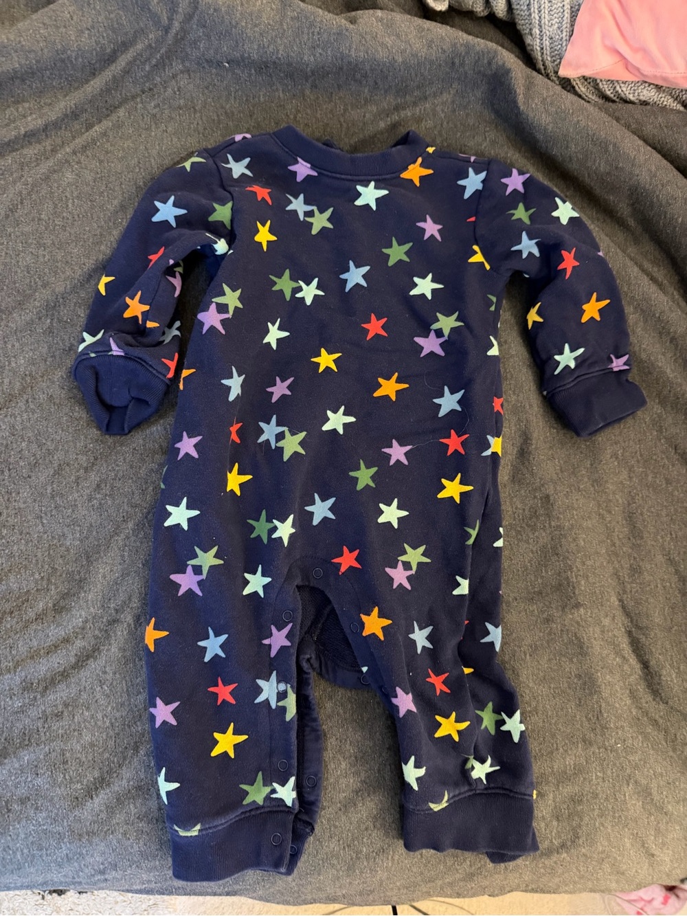 Primary Navy Star-Print One Piece with Multicolor Stars